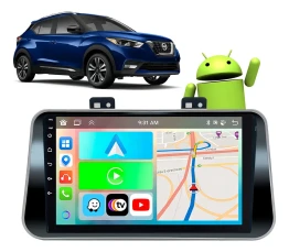NISSAN KICKS 2016/2021 KIT PREMIUM - CENTRAL MULTIMEDIA 9" ADAK ANDROID 8CORE + 4GB RAM + 64GB ROM