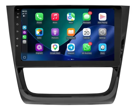 VOLKSWAGEN GOL G6 KIT STANDARD - CENTRAL MULTIMEDIA 9" ADAK ANDROID 4CORE + 4GB RAM + 64GB ROM