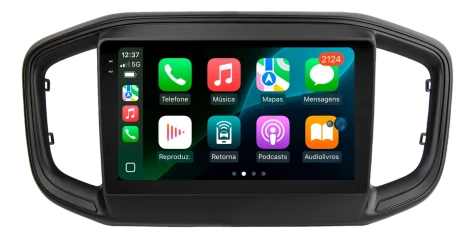 FIAT STRADA 2021/2025 KIT PREMIUM - CENTRAL MULTIMEDIA 9" ADAK ANDROID 8CORE + 4GB RAM + 64GB ROM