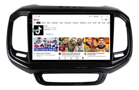 FIAT TORO 2016/2022 KIT PREMIUM - CENTRAL MULTIMEDIA 9" ADAK ANDROID 8CORE + 4GB RAM + 64GB ROM