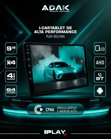 TOYOTA ALLION-PREMIO 2007/2015 KIT STANDARD - CENTRAL MULTIMEDIA 9" ADAK ANDROID 4CORE + 4GB RAM + 64GB ROM
