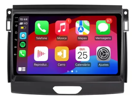 FORD RANGER 2019/2025 KIT STANDARD - CENTRAL MULTIMEDIA 9" ADAK ANDROID 4CORE + 4GB RAM + 64GB ROM