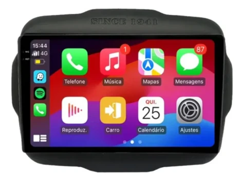 JEEP RENEGADE 2015/2022 KIT PREMIUM - CENTRAL MULTIMEDIA 9" ADAK ANDROID 8CORE + 4GB RAM + 64GB ROM
