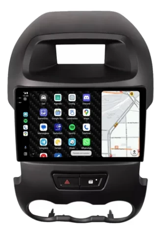 FORD RANGER 2011/2018 KIT PREMIUM - CENTRAL MULTIMEDIA 9" ADAK ANDROID 8CORE + 4GB RAM + 64GB ROM