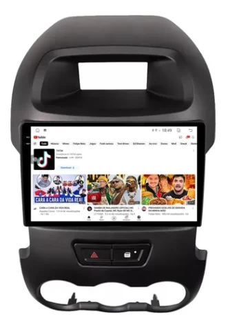 FORD RANGER 2011/2018 KIT PREMIUM - CENTRAL MULTIMEDIA 9" ADAK ANDROID 8CORE + 4GB RAM + 64GB ROM