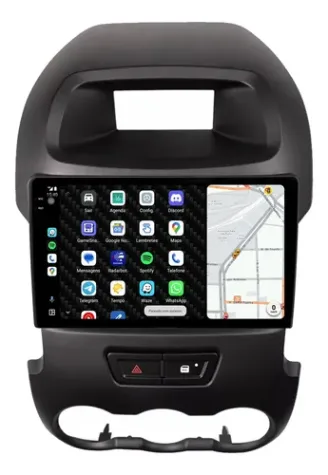 FORD RANGER 2011/2018 KIT STANDARD - CENTRAL MULTIMEDIA 9" ADAK ANDROID 4CORE + 4GB RAM + 64GB ROM
